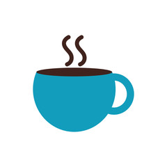 Isolated coffee cup flat style icon vector design