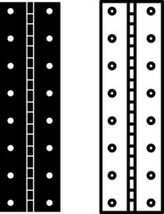 Hinge icon, vector line illustration