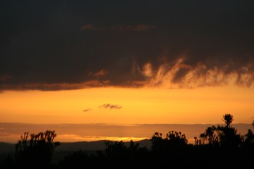 Fototapeta na wymiar Sonnenuntergangshimmel Südafrika