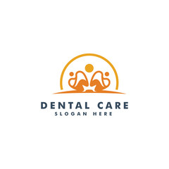 Dental logo design template vector illustration