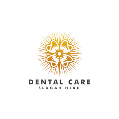 Dental logo design template vector illustration