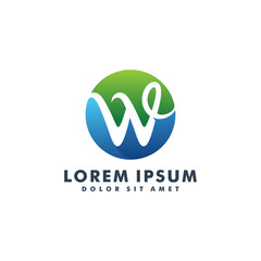 Letter W logo design template vector illustration