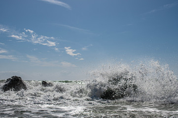 Steinküste in Sizilien