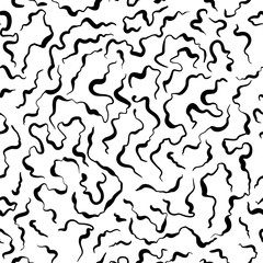 Abstract seamless black and white pattern. Modern background for gift card, Poster on wall poster template, landing page, cover book, baners, social media posts. Vector illustration.