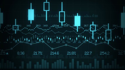 stock market exchange graph illustration