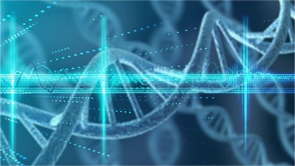 Scient classic DNA structure illustration