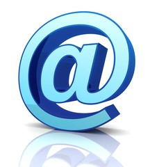 e mail sign 3d illustration isolated