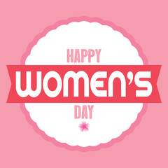 Happy womens day card