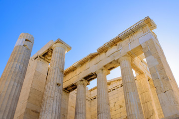 Obraz premium Parthenon, the famous ancient temple on the Acropolis of Athens, Greece