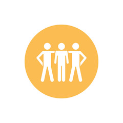 Isolated avatars block silhouette style icon vector design