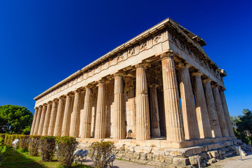 Fototapeta premium Temple of Hephaestus (Hephaisteion), a Greek temple at Agora of Athens in Athens, Greece