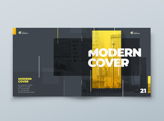 Square Brochure template layout design. Corporate business annual report, catalog, magazine, flyer mockup. Creative modern bright concept with square shapes