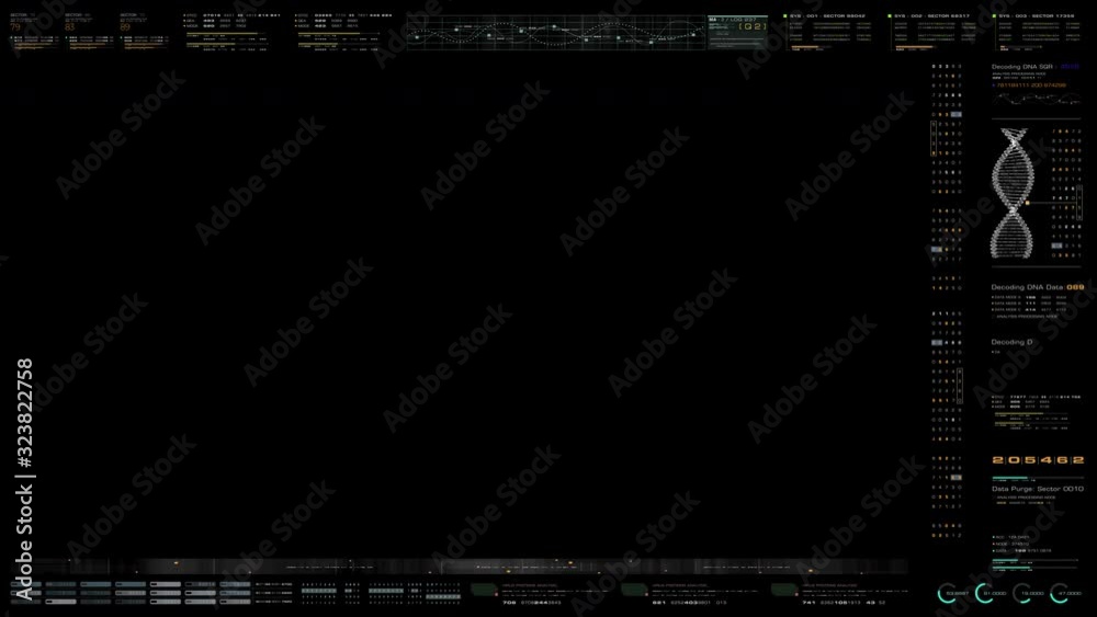 Aufkleber Futuristic graphic use interface head up display template, mock up with motion data elements for background screen display