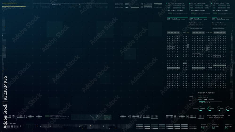 Aufkleber Futuristic graphic use interface head up display template, mock up with motion data elements for background screen display