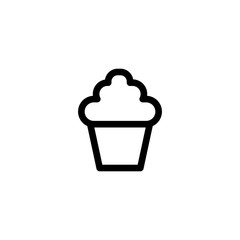 Vector illustration, cupcake icon design