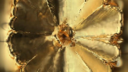 Abstract gold digital shock waves background, technology innovation landscape
