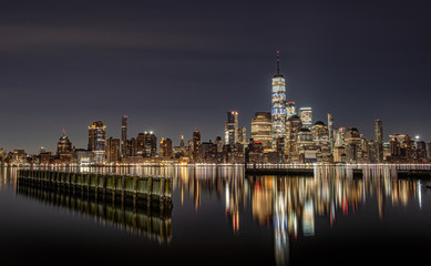 Fototapeta na wymiar New York City Skyline at Night 