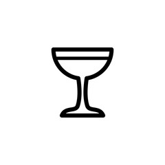 Vector illustration, wine glass icon design