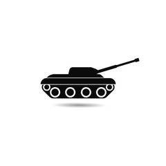 Fototapeta premium main battle tanks icon logo vector icon illustration