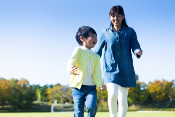 Fototapeta premium 親子のポートレート