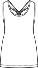 Top Fashion Flat Sketch Template