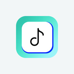 Icon Music Vector Line Art, Music Logo, Music Vector, Music Icon