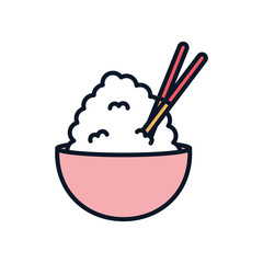 Isolated japanese house line fill icon vector design