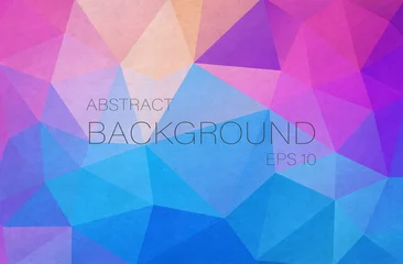 Poster Flat simple abstract background with dust triangle shapes © igor_shmel