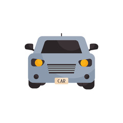 Isolated car vehicle flat style icon vector design