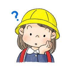 新入生　女の子表情　疑問