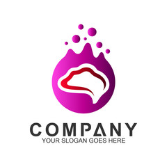 abstract people head logo,creative mind,brain logo