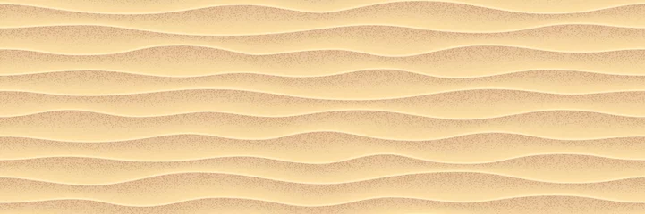 Foto op Canvas Sea yellow sand. Vector seamless pattern © polygraphus