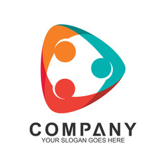 pictorial graphic logo design for family care,healthy people,happy kids,adoption child,foundation community and medical clinic