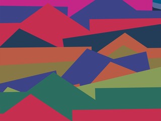 Obraz premium Colorful Art, Abstract Modern Shape Background or Wallpaper