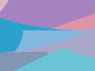 Colorful Art, Abstract Modern Shape Background or Wallpaper