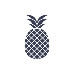 Isolated pineapple fruit silhouette style icon vector design