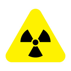 danger radiation sign vector