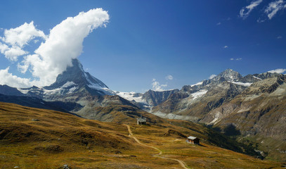 Fototapeta premium Matterhorn overcome by clouds