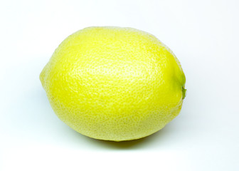 Lemon isolated on a white background. Fresh citrus fruits.