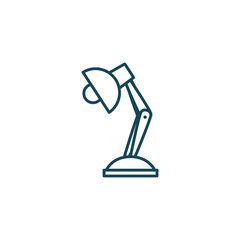 Isolated desk lamp line style icon vector design