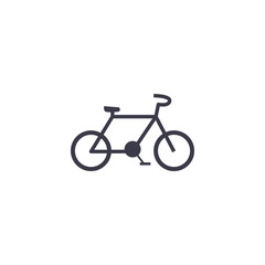 Naklejka premium Isolated bike fill style icon vector design