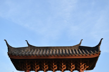 traditional chinese temple roof © chanapai