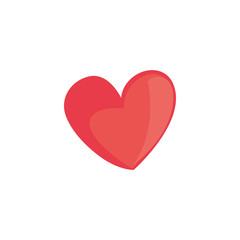 Isolated heart fill style icon vector design