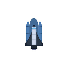 Isolated rocket fill style icon vector design