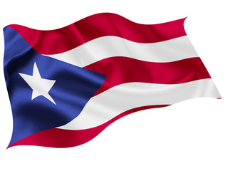 Fototapeta na wymiar プエルトリコ　 国旗　世界　アイコン