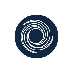 Isolated black hole line block style icon vector design