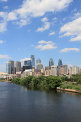 Fototapeta na wymiar Skyline view of Philadelphia, Pennsylvania - USA
