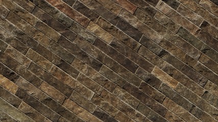 Tile texture, brick wall as background surface.