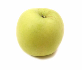 An apple isolated on a white background.
