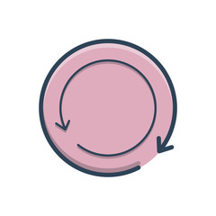Color illustration icon for reload loader 